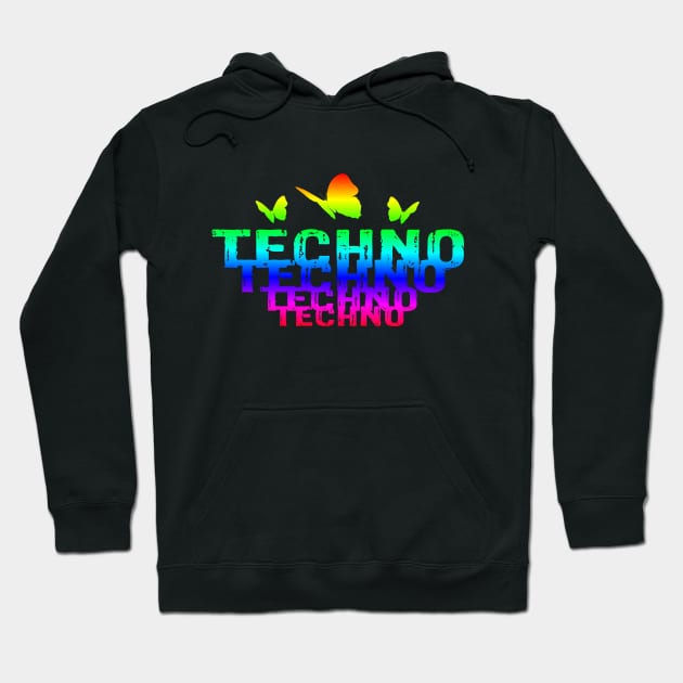 Techno Fading EDM Music Festival Hoodie by shirtontour